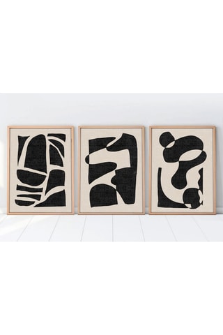 3 cuadros decorativos con marco de MDF Sabine3 - 50 x 70 cm