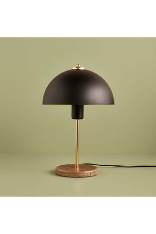 Lámpara de sobremesa - Negro y dorado - 60 W