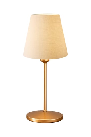 Lámpara de sobremesa - Beige y dorado - 5 - 9 W