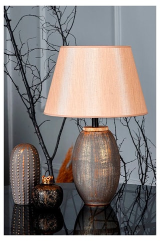 Lámpara de sobremesa TM169 - Marrón y dorado