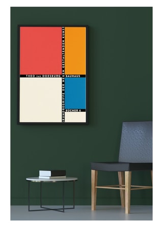 Cuadro "Bauhaus de Weimar" Theo van Doesburg - 33 x 48 cm