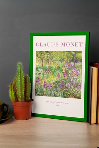 Cuadro "El Jardín del artista en Giverny" Claude Monet - 33 x 48 cm
