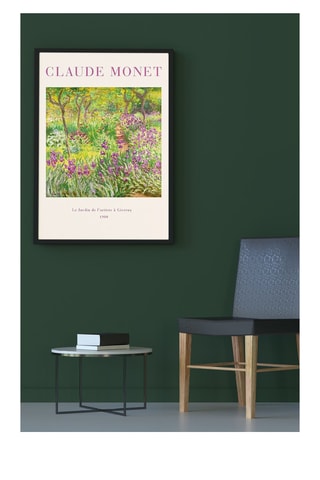 Cuadro "El Jardín del artista en Giverny" Claude Monet - 33 x 48 cm