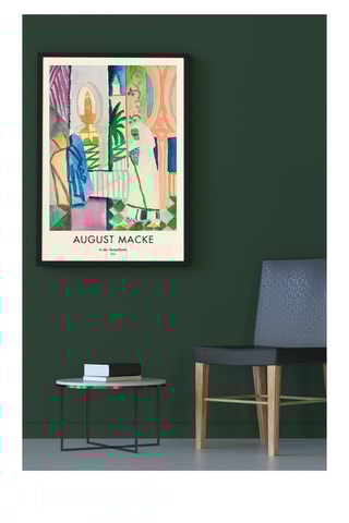 Cuadro "En la sala del templo" August Macke - 33 x 48 cm