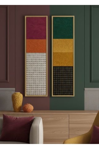 2 tableaux - 25 x 100 cm