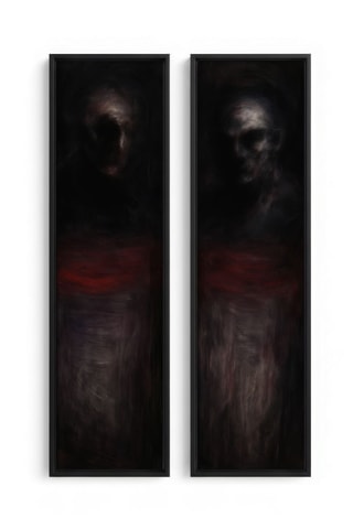 2 tableaux - 25 x 100 cm