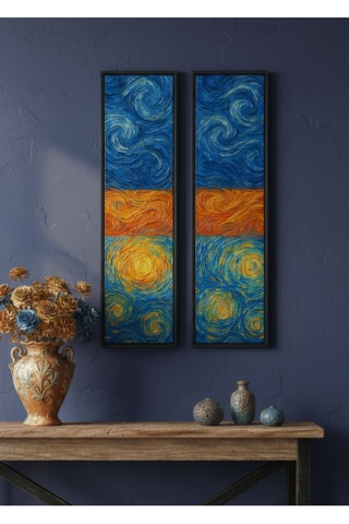 2 tableaux - 25 x 100 cm