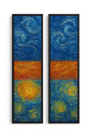 2 tableaux - 25 x 100 cm