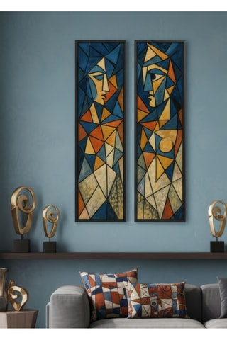 2 tableaux - 25 x 100 cm