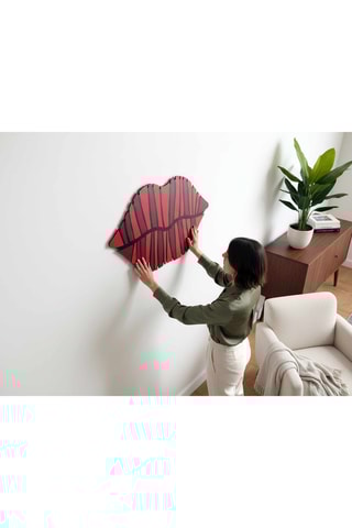 Adorno mural "Carmen" - 40 x 68 cm - Rojo