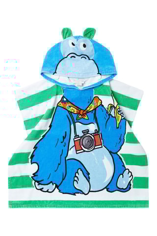 Serviette à capuche à oreilles - vert