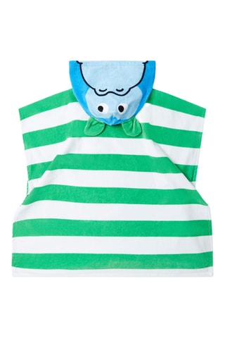 Serviette à capuche à oreilles - vert