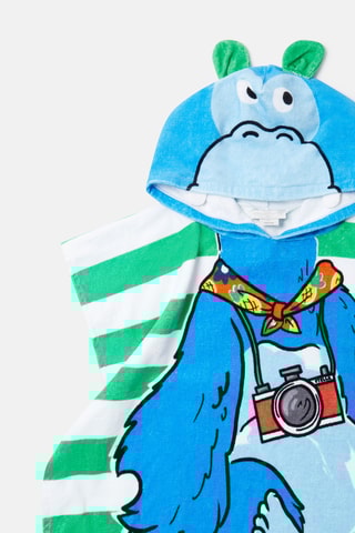 Serviette à capuche à oreilles - vert