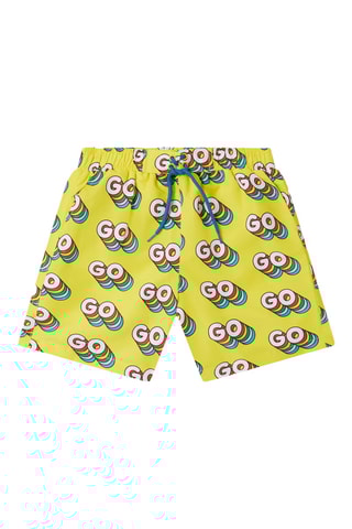 Short de bain - Jaune