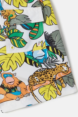 Short de bain - Blanc