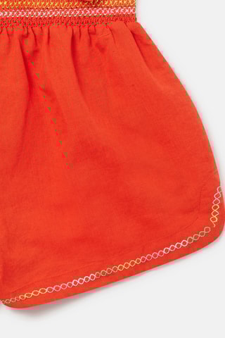 Short en lin - Orange
