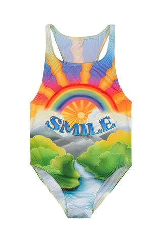 Maillot 1 pièce - Vert clair et jaune