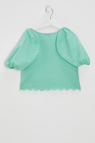 Chemisier en lin - Turquoise