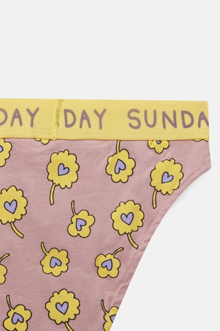 7 culottes - Blanc, rouge et taupe