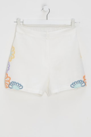 Short en lin - Ivoire