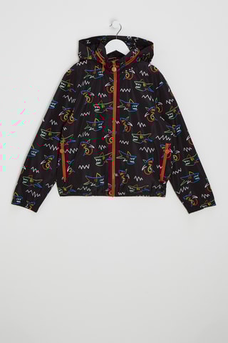 Coupe-vent à capuche - Noir