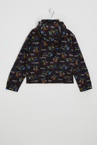 Coupe-vent à capuche - Noir