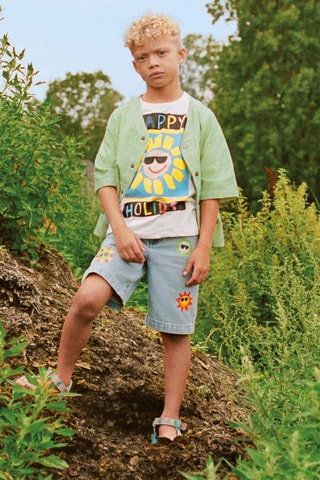 Short en jean - Bleu clair