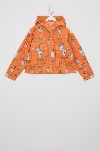 Coupe-vent à capuche - Orange