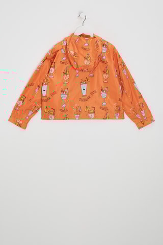 Coupe-vent à capuche - Orange