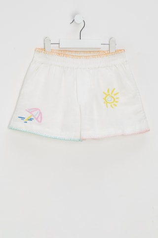 Short en lin - Ivoire