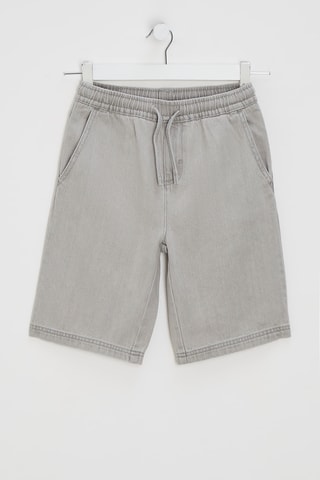 Short en jean - Gris clair