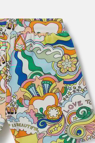 Short - Blanc et orange