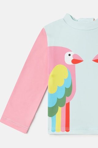 Maillot 2 pièces - Bleu clair et orange