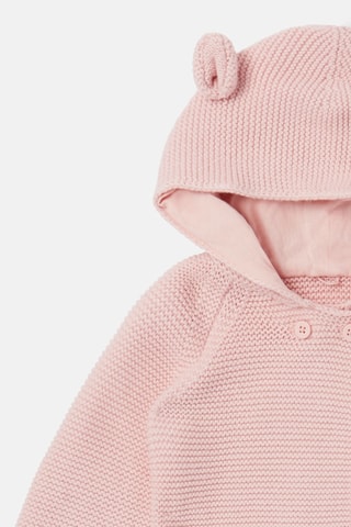 Gilet à capuche à oreilles - Rose