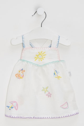 Robe de plage en lin - Ivoire