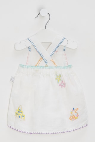 Robe de plage en lin - Ivoire