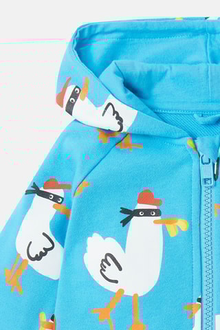 Sweat à capuche - Bleu canard