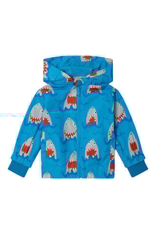 Coupe-vent à capuche - Bleu canard