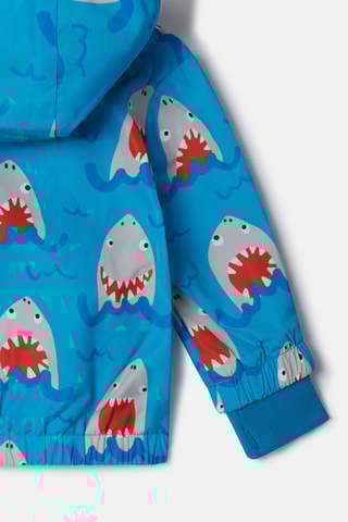 Coupe-vent à capuche - Bleu canard