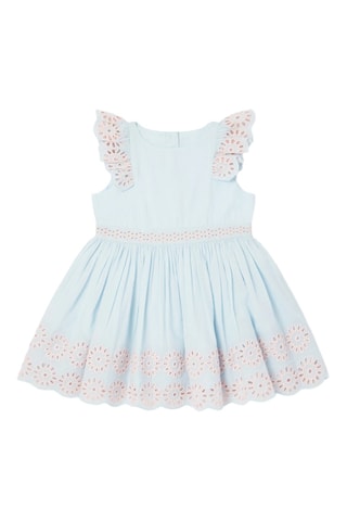 Robe en broderie anglaise - Bleu clair