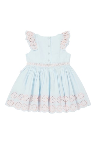 Robe en broderie anglaise - Bleu clair
