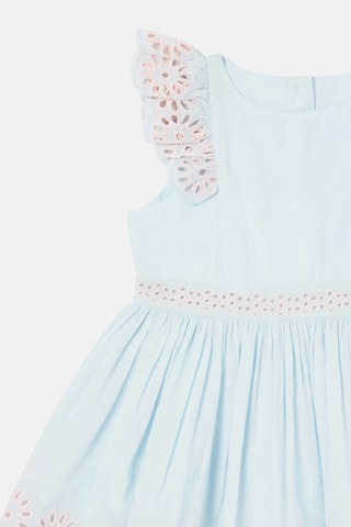 Robe en broderie anglaise - Bleu clair