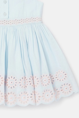 Robe en broderie anglaise - Bleu clair