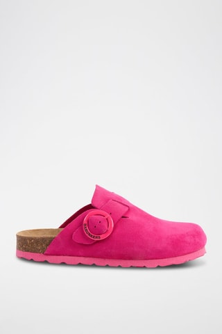 Nubuck Clogs Rosso Fuchsia
