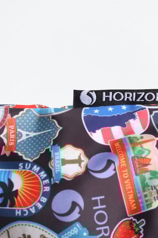 Shopping bag World - Nero e rosa