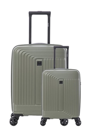 Bagaglio a mano e valigia grande Premium Trunk - 56/73,5 cm  - Verde