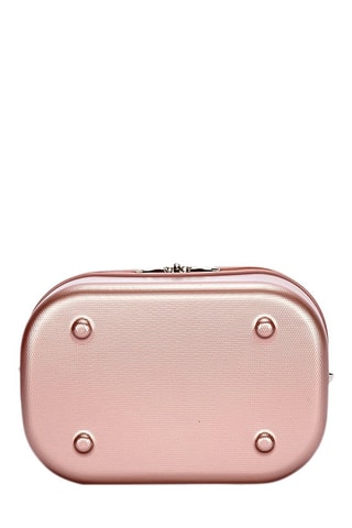 Beauty-case Kelly - Travel's - 23 cm  - Rosa e dorato