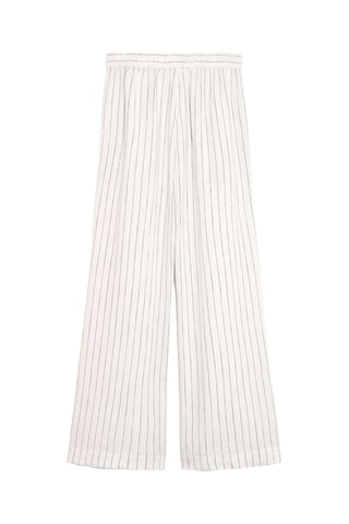 Pantalon wide legs en lin - Ecru