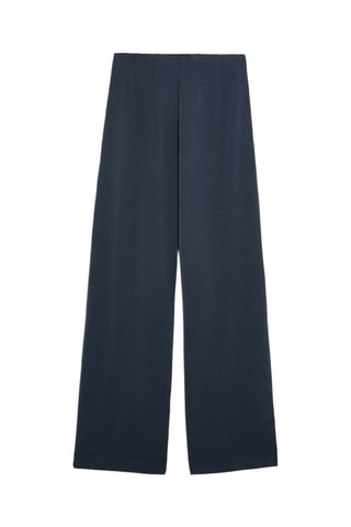 Pantalon taille haute - Bleu marine