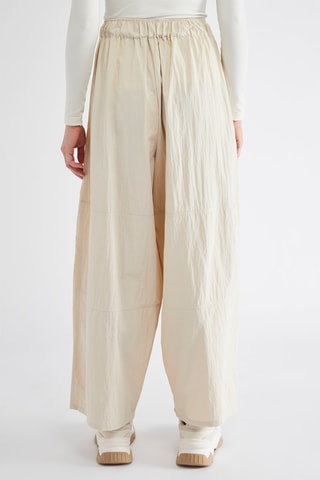 Pantalon wide legs taille haute - Ecru